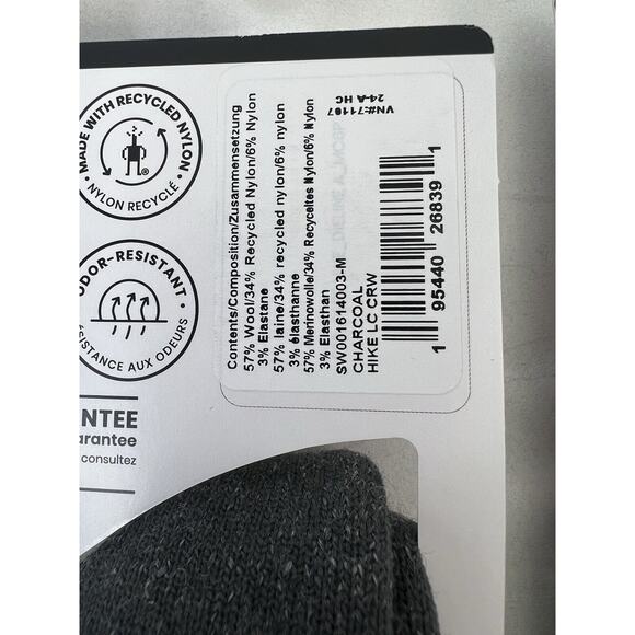 Lot Of 2 Smartwool Unisex Hike Light Cushion Crew Socks Size Medium - Picture 6 of 7